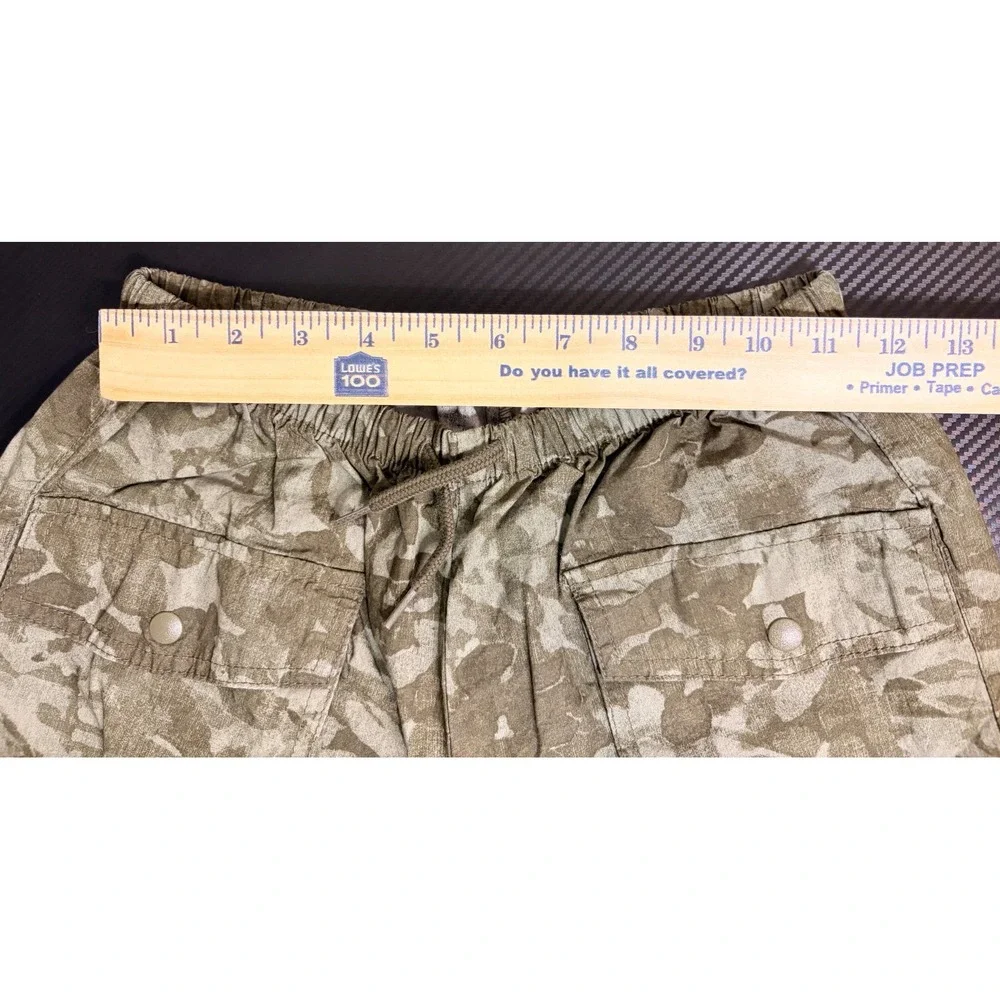 Gap Kids Green Camo Woven Parachute Pants Cargo Joggers Size L 10